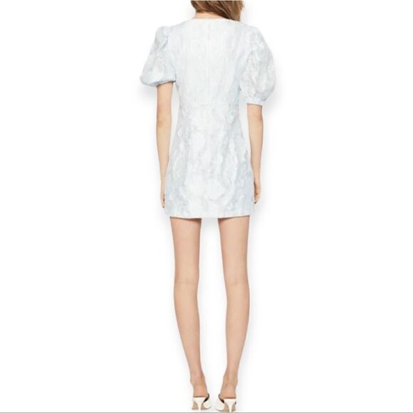 Bardot TALLULAH MINI COCKTAIL DRESS IN SOFT BLUE, size 2 - Picture 6 of 13